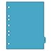 Carstens - Heavy Duty Rehab & Therapy Plastic Ring Binder Dividers, Side Tab, 1/9 Cut, Tab 8 Position, US Letter, Pack of 10, (2616-08) - Ideal Medical Chart Dividers for 3 Ring Binders