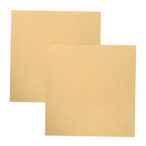 Alipis Versatile Brass Plate Assortment 2 H62 Sheets for Model Making Jewelry and Industrial Use