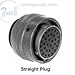 Amphenol PC06E-10-5S MIL-C-26482 Series 1 Connector, Solder Contacts