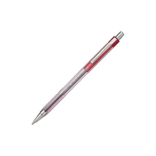 Image of PILOT The Better Ball Point Pen Refillable & Retractable Ballpoint Pens, Fine Point, Red Ink, 12 Count (30002)
