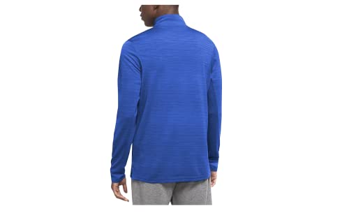 Nike Men’s Breathe Superset Game Royal Blue ¼ Zip (Quarter Zip) Training/Running Lightweight Long Sleeve Baselayer Shirt, Black Swoosh, Dri-Fit Wicks Moisture, Style Cz1212/Color 480, Size Small #TOP1