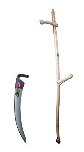 Holzwurf 150cm mit Steinspitzblatt Hahn 65cm