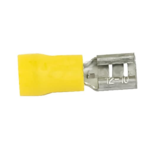 Replacement For Compatible With S.8554 Pre Insulated Spade Terminal, Standard Crimp - Female, 4.0-6.0mm Yellow