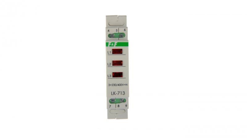 Lámpara de fase LK-713R piloto rojo trifásica para control de tensión 230V