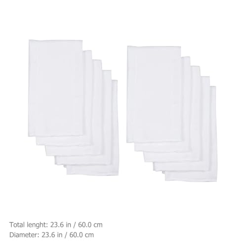 Inserts de couches lavables en coton pour le bien-être de bébé lot de 10 carrés doux - 5