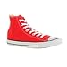 Converse Chuck Taylor All Star Canvas High Top Sneaker, red, 6 M US