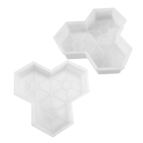 Toddmomy 2 Piezas Molde para Adoquines Forma Arce de Reutilizable y Fácil de Usar para Pavimentos de Jardín Patios y Fabricación de Decorativos de Hormigón