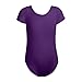 Hotfiary Girls Ballet Leotards with Removable Skirt Toddler Kids Short Sleeve Ballet Dance Dress Tutu Skirted Leotard 3-10Y