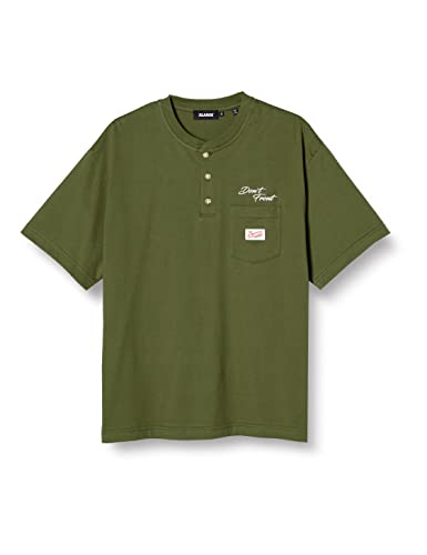 Amazon | [エクストララージ] [X-LARGE] Tシャツ HENLEY NECK S/S