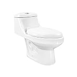 Encuentra reviews de Wc economicos los 7 más buscados. 18 Inodoro de una Pieza para Baño, WC Escusado Color Blanco en Cerámica con Válvula de Carga y Descarga, con Asiento de Cierre Suave.