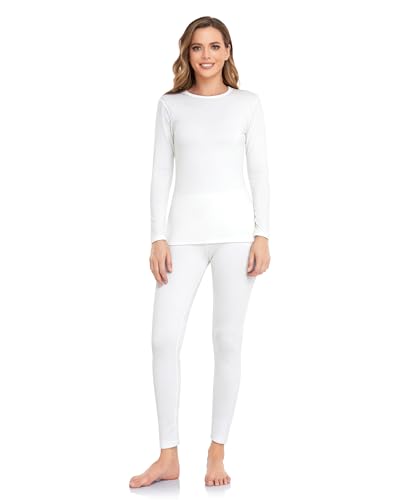 WEERTI Thermal Underwear for Women Long Johns with Fleece Lined Base Layer Women Cold Weather Top Bottom