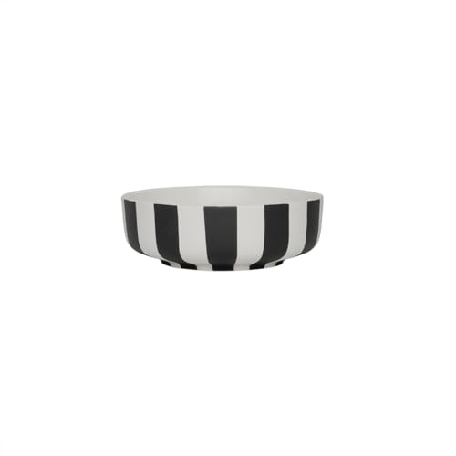 OYOY Living Toppu - Cuenco pequeño (13 x 4,5 cm), color blanco y negro, L301188