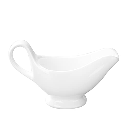 Taza espumadora de leche, jarra de café, jarra de crema blanca for café, té, leche, jarra de crema de porcelana con diseño clásico, ideal for espumar leche, servir crema y verter salsas.