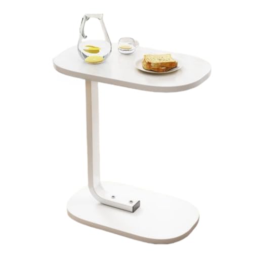 Aeroorミニテーブル サイドテーブル ソファサイドテーブル U字型ベッドサイドテーブル ソファテーブル 組み立て簡単 超薄型小型テーブル コの字型デザイン ソファ テーブル 多機能 木目調 小さなテーブル リビングルームでソファの横に置ける ガーデンテ