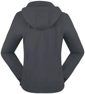 BATHRINS Regenjas voor dames, waterdicht, ademend, wandeljack, windbreaker, licht, outdoor jas, met mesh, gevoerd, fietsjack met capuchon, zwart, M