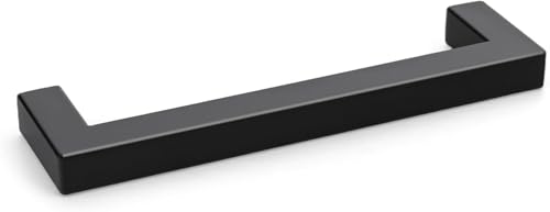 Goldenwarm 15 Stück Griffe Schwarz 128mm Lochabstand Schrankgriffe Schwarz Griffe Küchengriffe Edelstahl Möbelgriffe Für BadezimmerSchlafzimmer Türgriffe Küche