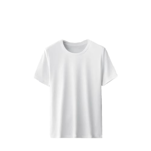 T-shirt pour homme en coton col rond à manches courtes basique
