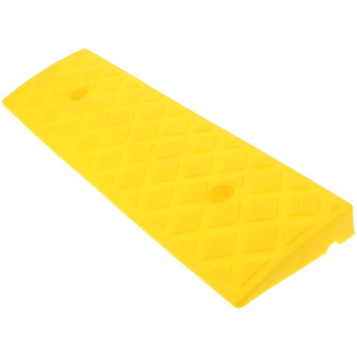 Rampa para bordillo plástica amarilla 3 cm alta para motocicletas miniatura 1