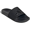 adidas Unisex-Adult Adilette Shower, Black/Black/Black, 13
