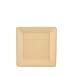 Produktbild 50 Papstar Teller aus Zuckerrohr Einwegteller Zuckerrohrteller eckig, natur "pure" 15,5 x 15,5 cm, extra stabil und praktisch, biologisch abbaubar, #86292