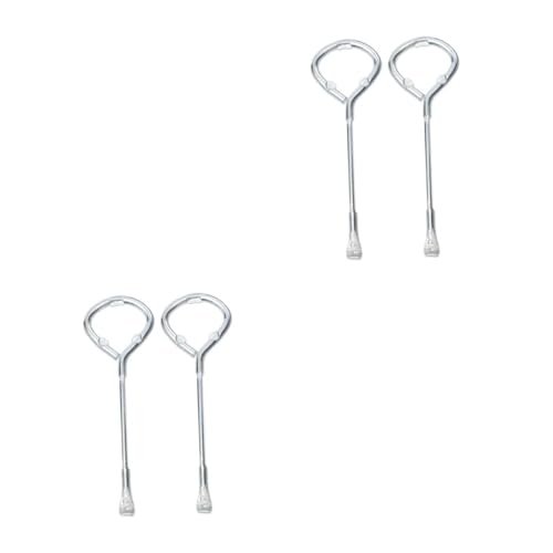 Hemobllo 2 Ensembles Ouvre-boîte Garage Fusée Bord Capteur Seau Ouvre Boite Tire Bouchon Ouvre-bouteilles Ouvre Pot Peut Ouvrir L'outil En Métal Matériau M10 Silver 2 Pièces * 2