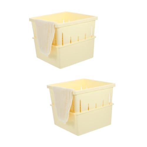 Ciieeo 2 Juegos De Tofu Fabricantes De Tofu Caseros Tofu DIY Tofu Haciendo Prensador De Tofu Fabricantes De Cuajada De Frijol Prensado De Tofu Cuajada De Frijol Suministros Para El Hogar