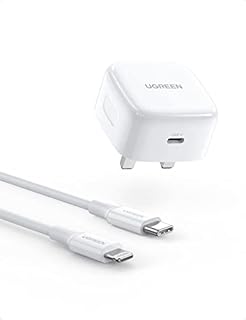 UGREEN USB C Charger Plug with 1M Lightning Cable PD Fast Type C Power Adapter Compatible with iPhone 14/14 Pro/14 Pro Max/13/13 Pro Max/12, iPad Pro/Air, AirPods, Galaxy S22/S21, Pixel 7/6, iWatch