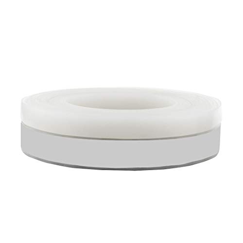 Zorfeter 8M/26Ft Silicone Seal Strip Weather Stripping Door Bottom Adhesive Strip for Doors and Windows (Width 25mm, Transparent)