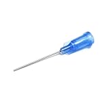 SANANTS 22 Gauge 1 Inch Industrial Blunt Tip Dispensing Syringe Needle with Luer Lock,Precision Applicator,Blue 20 PCS