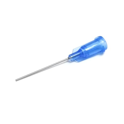 SANANTS 22 Gauge 1 Inch Industrial Blunt Tip Dispensing Syringe Needle with Luer Lock,Precision Applicator,Blue 20 PCS