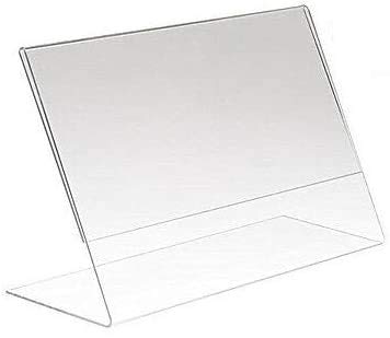 50x A6 Landscape Acrylic Poster Menu Holder Perspex Leaflet Display Stands