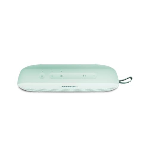 Image of Bose SoundLink Flex Bluetooth Speaker (2nd Gen) - Portable Outdoor Speaker with Hi-Fi Audio, Waterproof and Dustproof, USB-C, Up to 12 Hours Battery Life, Dewdrop Mint - Limited Edition Color