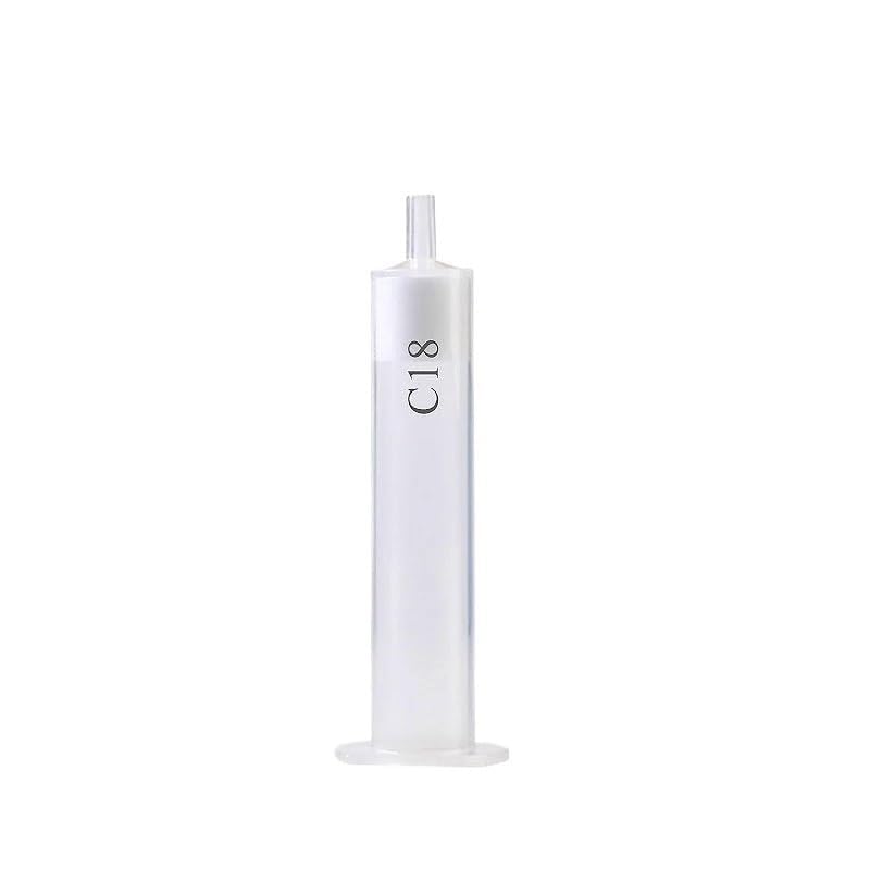 Cartuccia C18 SPE Estrazione in fase solida Carbonio 18 (tappato) Colonna impaccata Colonna SPE Colonna HPLC impaccata 1mL 3mL 6mL 12mL(100mg 1ml 20 pieces)