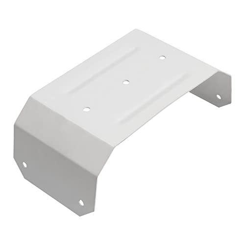 Downspout Adapter Gutter Pipe Clip Hidden Bracket 3x4 White Set of 2 - Thumbnail 2