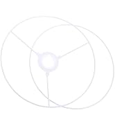 Kichvoe Lamp Shade Ring Set Iron Wire Shade Lamp Shade Frame Ring Round Iron Wire Ring for Desk Lamp Shade 30Cm