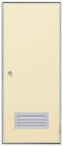 Amazon.co.jp: YKK AP 2HD フラッシュドア ガラリ付き ランマなし 半外付型 73018 W:730mm × H:1 ...