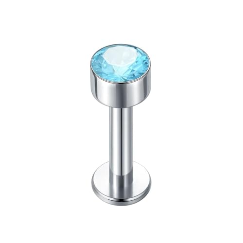 New 2026 Unisex 1/5Pcs Titanium Labret Tragus Stud Earrings 14G Cz Crystal Monroe Helix CartiaLiGe Conch Medusa Lip Earlobe Piercings Sex Jewelry Fashion For Women And Men Findings Trendy Gift