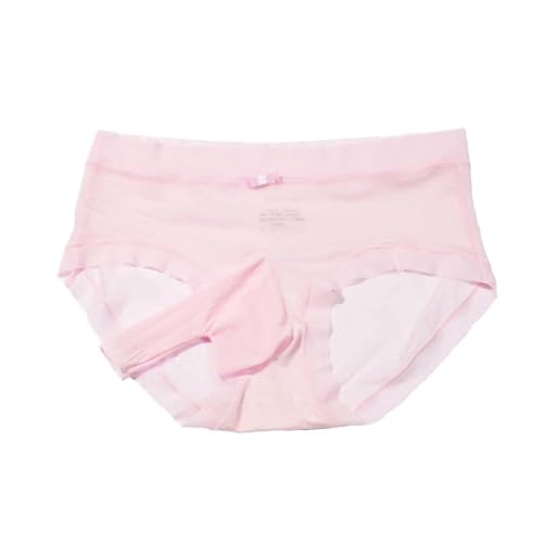 Boxers for Men Ice Silk Sexy Seamless Stretch Comfy Fashion Casual Light Loose Stretchy Ultra Thin Elastic Quick Dry Elegant Pink