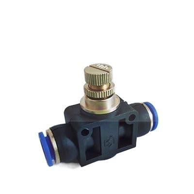 GatherTOOL 1Pc* Pneumatic Fitting Airflow Regulator 6mm 8mm 10mm OD Hose Tube Gas Flow Adjust Valve Connector Fitting Air Speed Control Valve (Color : LSA-04, Specification : 1pcs)