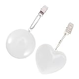 LABRIMP 2st Nachtlicht Herz Geldbörse Licht Handtaschenlicht Mit Automatischem Sensor Beleuchtete Handtasche Led-sensorlicht Licht Für Handtasche Weiß Kleiner Klipp Draussen STK