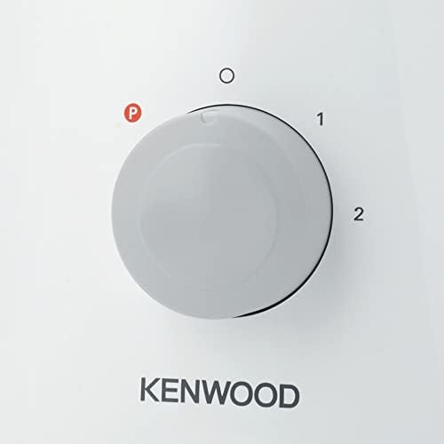 Kenwood Food Processor, 2.1L Bowl, 1.2 L Blender, Emulsifying, Knife Blade, Reversible Slicing and Grating Discs, 800 W, FDP301WH, White [Energy Class A]