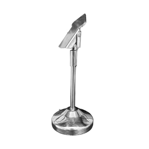 Porta Recado Bilhete Clip Em Aço Inox Para Mesa 10cm