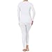 Fruit of The Loom Women's Micro Waffle Thermal Set, White, Medium