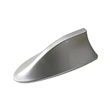 Vehicle Shark Fin Shaped FM AM Radio Signal for Audi Q7 5 Seats 2016-2023, Paint-Matched Shark Fin Antenna Car Exterior Accessories,Silver