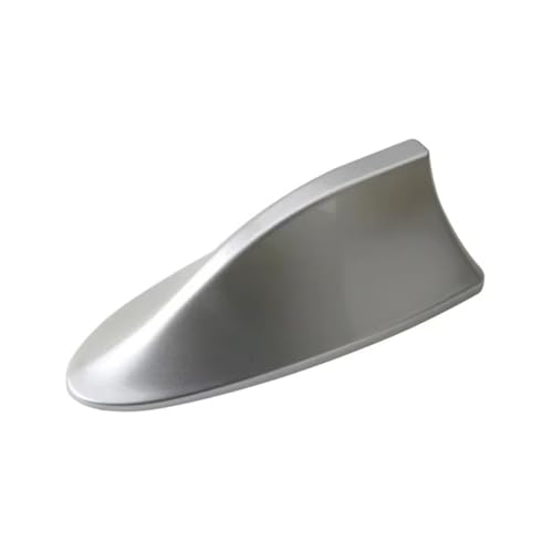 Vehicle Shark Fin Shaped FM AM Radio Signal for Audi Q7 5 Seats 2016-2023, Paint-Matched Shark Fin Antenna Car Exterior Accessories,Silver