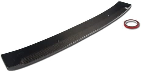 Miniatura 1 de HK5 Alerón de techo de ventana trasera de fibra de carbono negro compatible con Infiniti G37 2DR Coupe 2008-2013 y compatible con Infiniti Q60 2DR