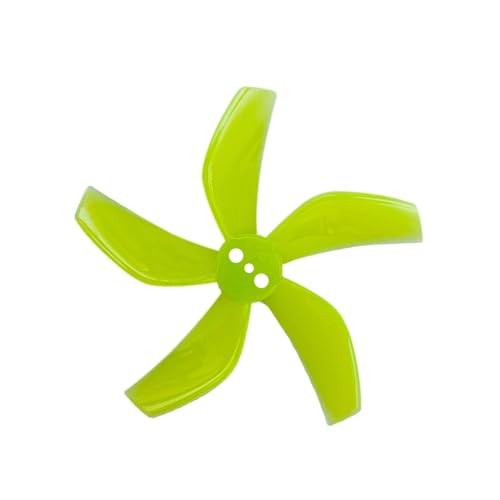 2020 ���� 2 �C���` 5 �u���[�h �v���y�� 1.5mm �V���t�g �����p Tiny Whoop ����у}�C�N�� RC FPV ���[�V���O �h���[�� 1204 ���[�^�[���i�� 51mm (4 �y�A)(Clear Yellow(8pcs))