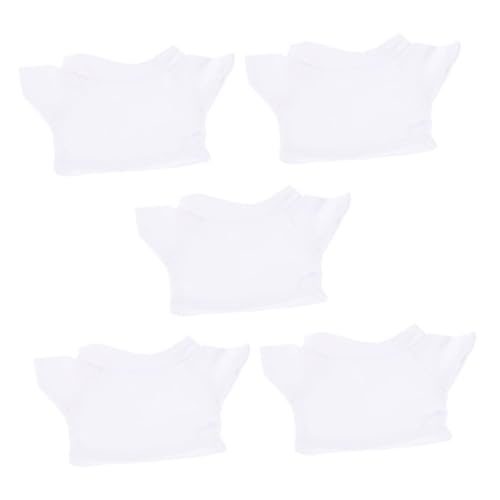 PERSELOSO 5 Piezas Ropa Oso Peluche Camiseta de Animal de Peluche con Cuello Redondo Suave para Disfraz de Muñeca Oso Juguetes Creativos