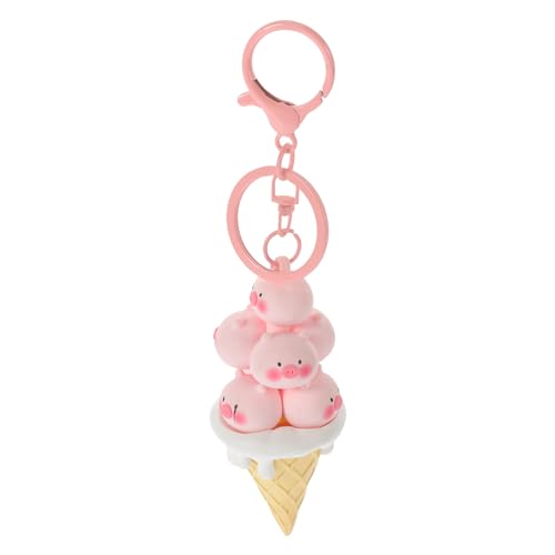 BESPORTBLE - BESPORTBLE Porte-clés Animal En Forme De Cornet De Glace – Décoration Polyvalente Pour Clés De Voiture Pendentif De Pour Petit Ami