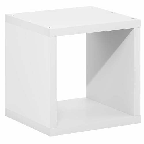 Furinno Cubicle Book Shelf, Stackable Bookshelf, Cube Storage Organizer Bookcase with Open Back, Extra Thick, 15.8" x 15.8" x 14.6", for Living Room, Bedroom, Home Office, White by Furinno - Image 6